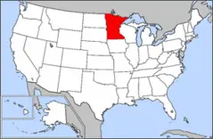 Map of Usa Highlighting Minnesota