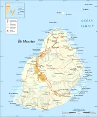 Mauritius Island Map Fr 1