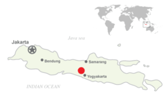 Merapi Location Map