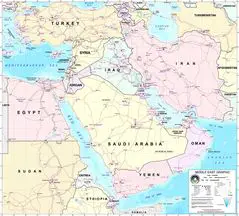 Middle East Map 2003