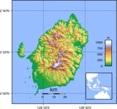Morotai Topography