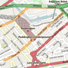 Paddington Station Location Map