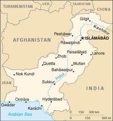 Pakistan Map (1990 Version)