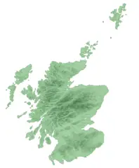 Scotland Locator Map 2007 09 03  Equidistant Cylindrical Stretched 150percent Vertically