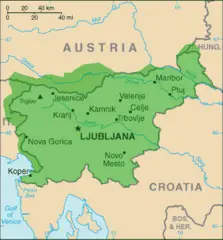 Slovenian Language Map