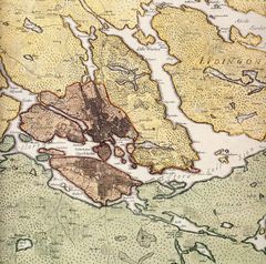 Stockholmskarta 1750
