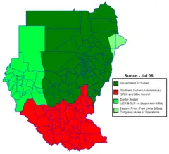 Sudan Politicaly Distrikt Map Jul2006