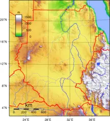 Sudan Topography