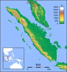Sumatra Locator Topography