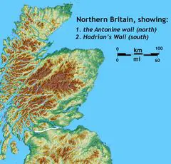 Topographic Map Scotland