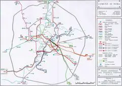 Transport Subway Map Rome