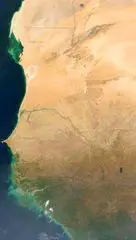 West Africa Satellite Image