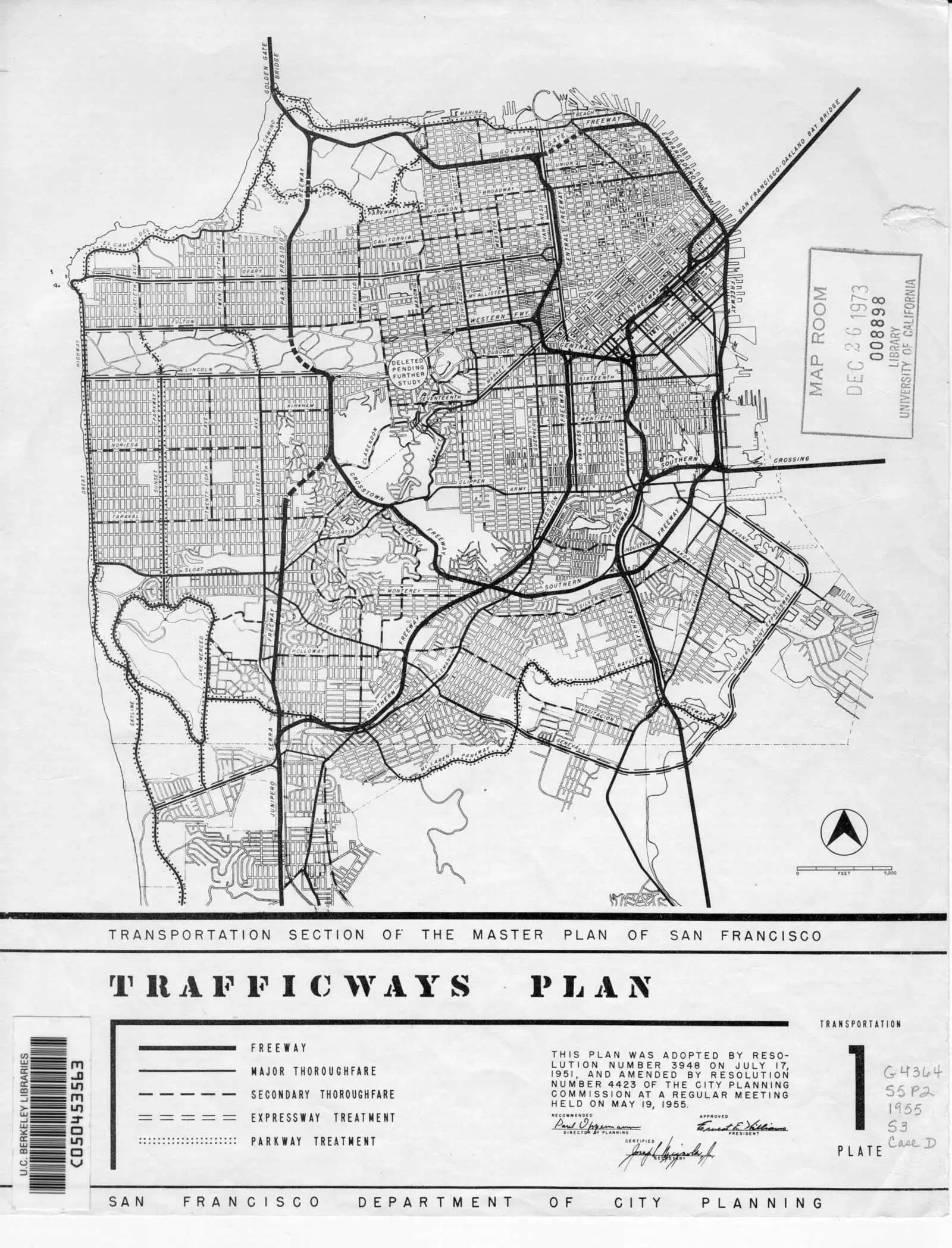 1955 San Francisco Trafficways Plan