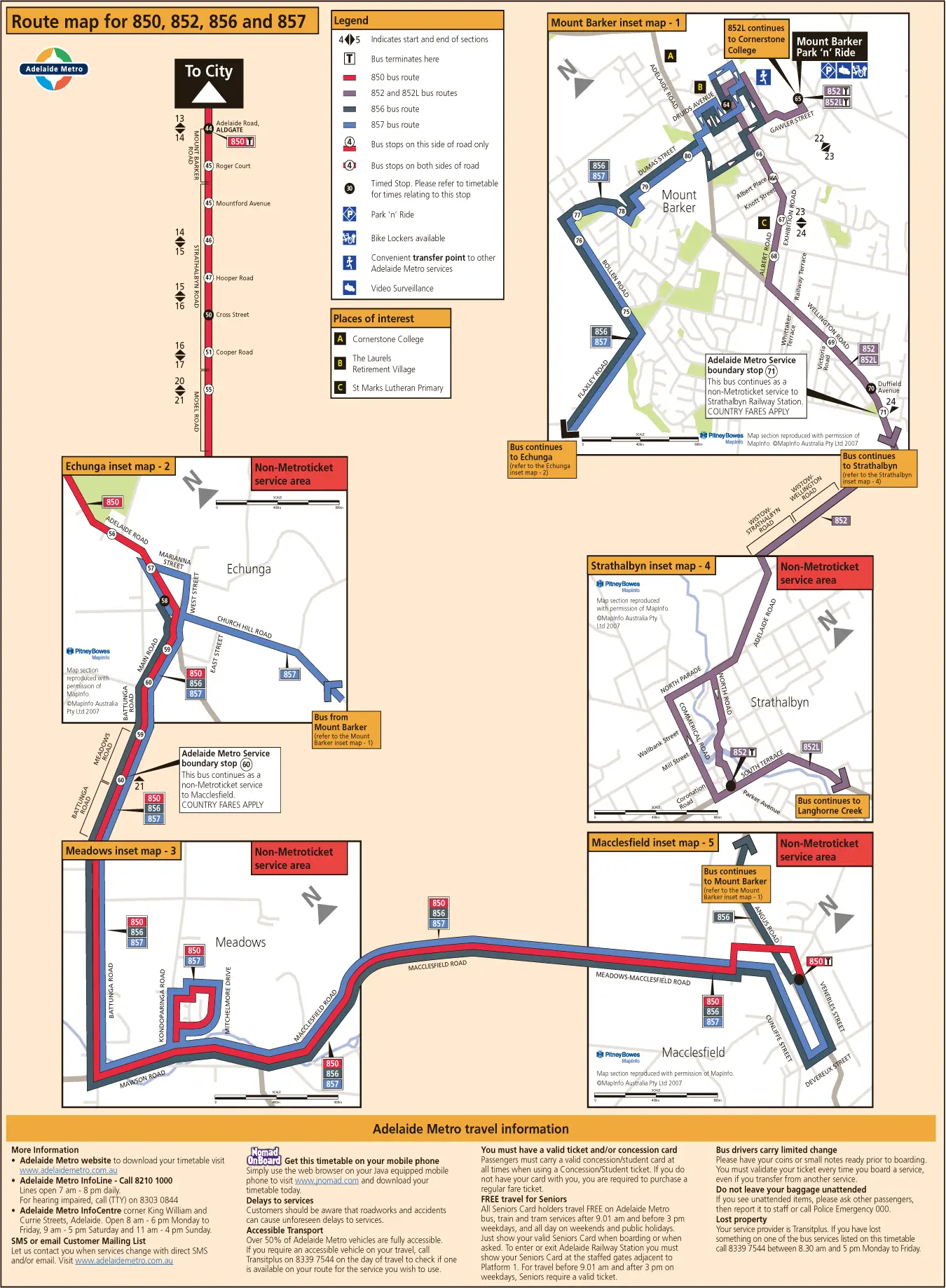 Adelaide Bus Map