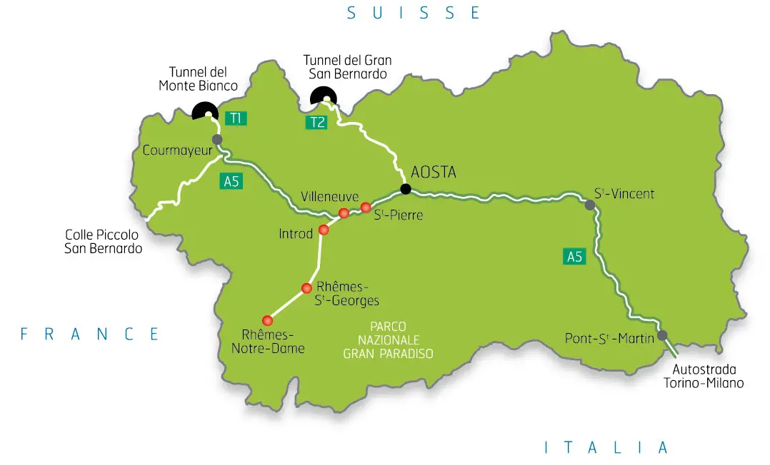 Aosta Valley Map 3
