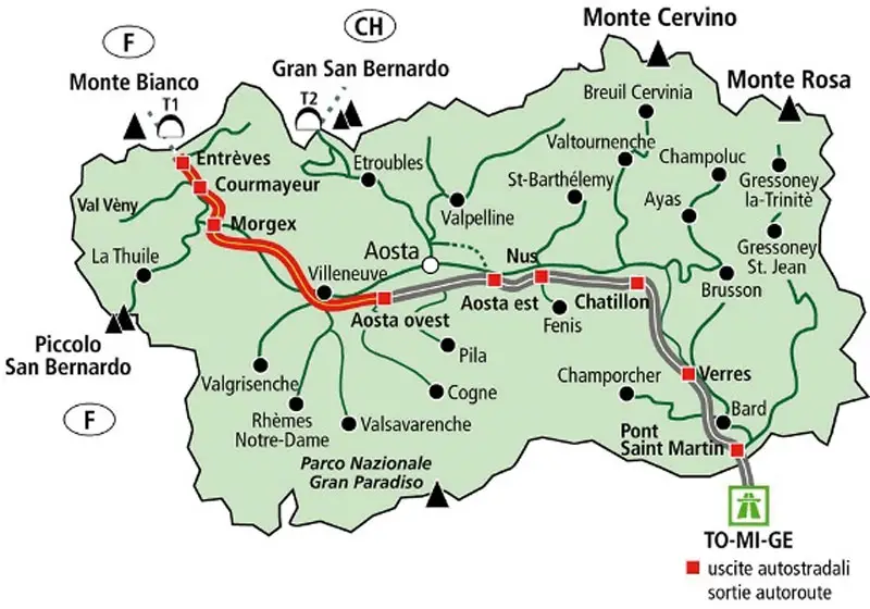 Aosta Valley Map 2 