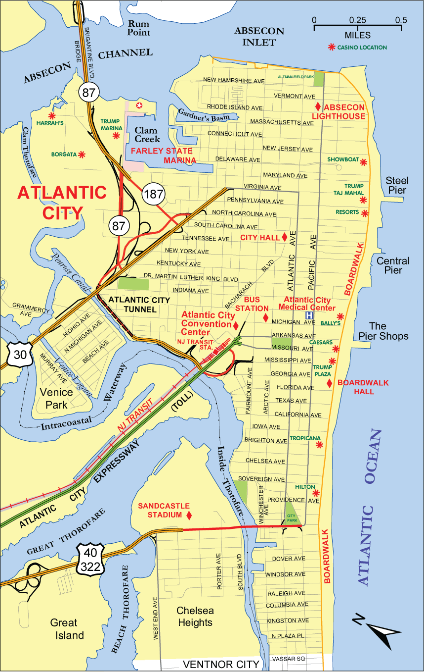 Atlantic City Map