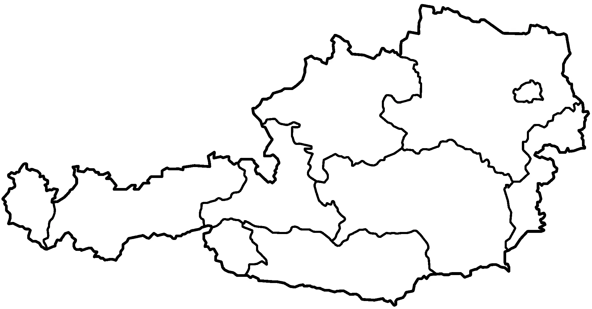 Austria States Blank