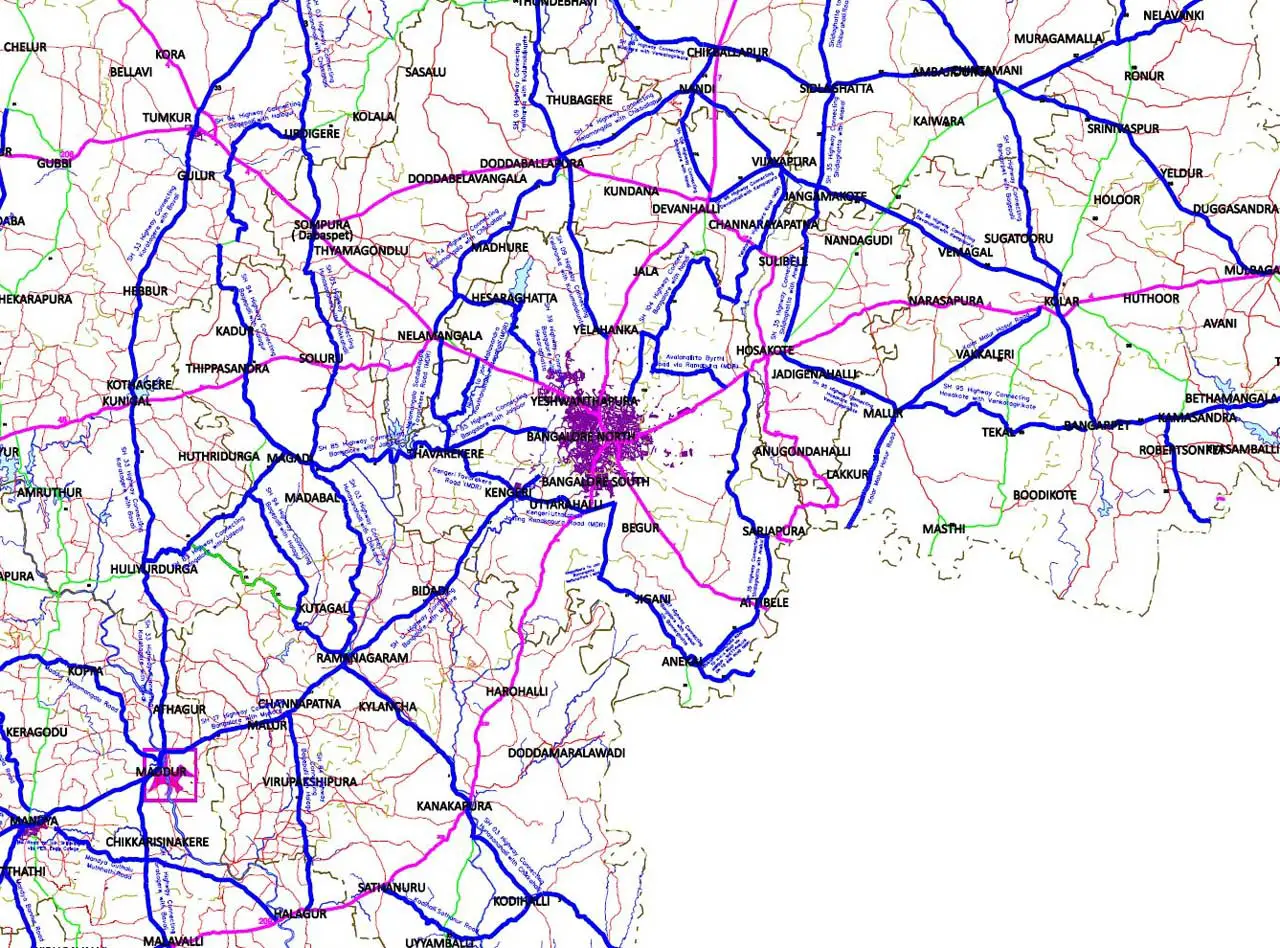 Bangalore City Map