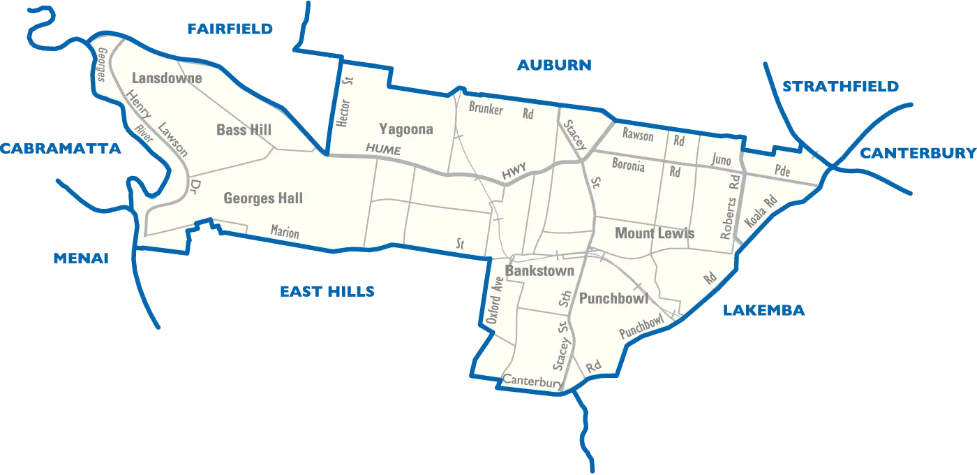 Bankstown City Map