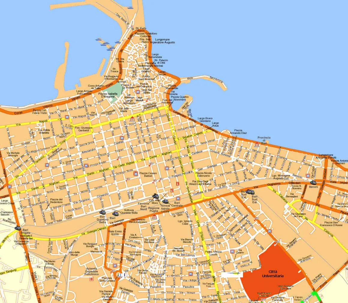 Bari Map - MapSof.net