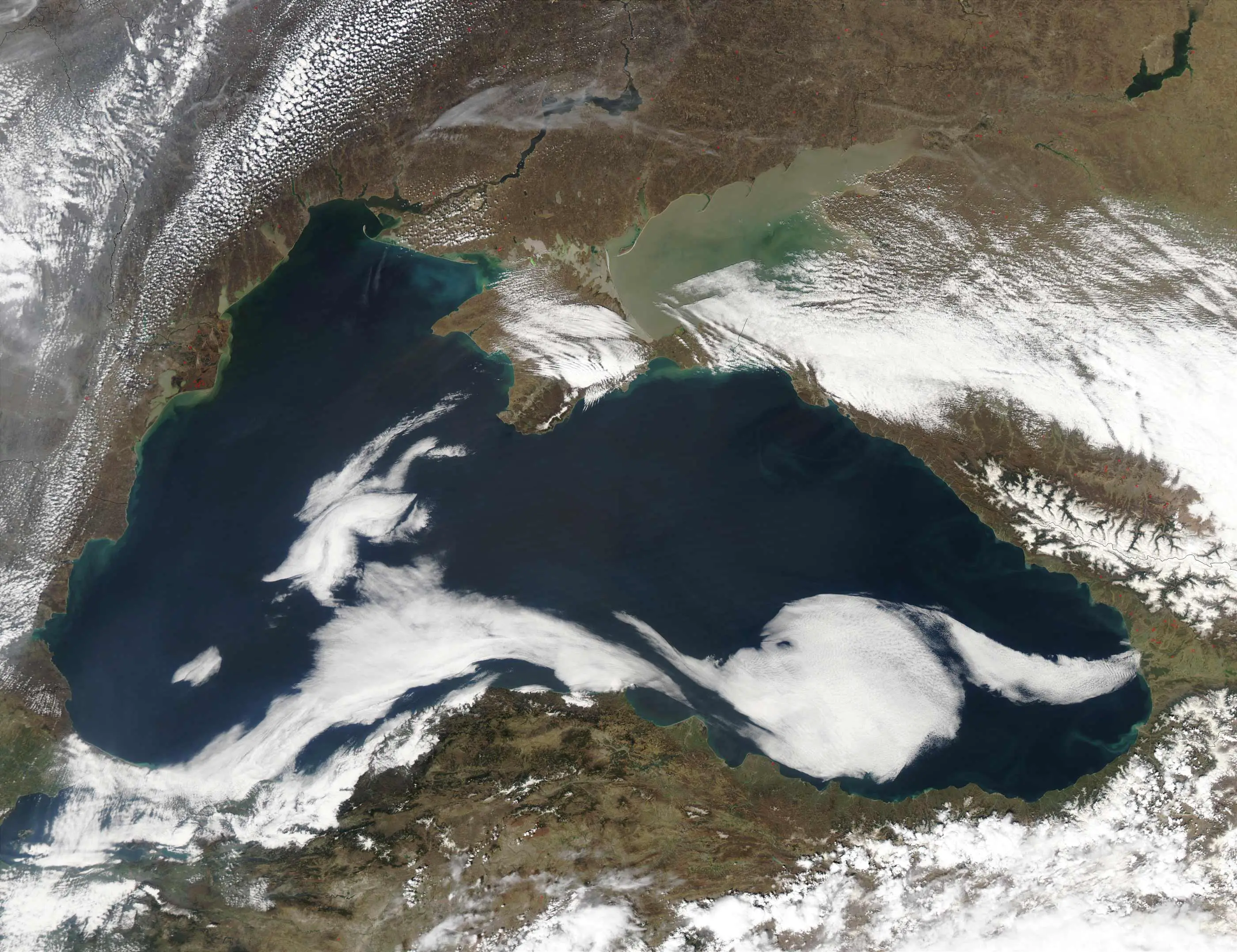 Black Sea Satellite Image Nasa