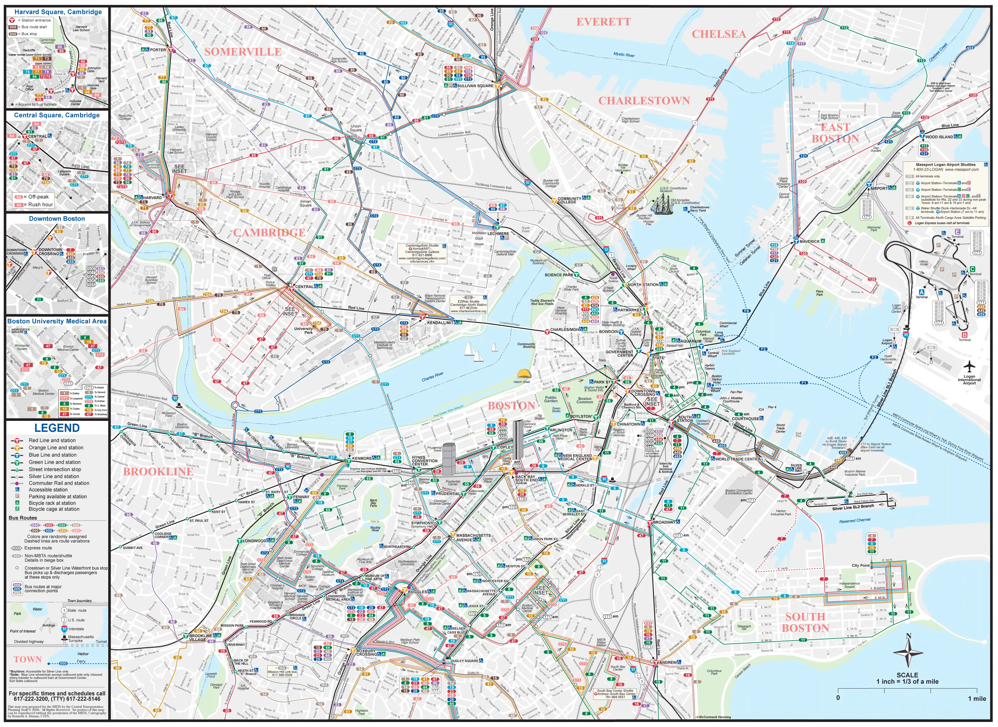 Boston Downtown Transport Map