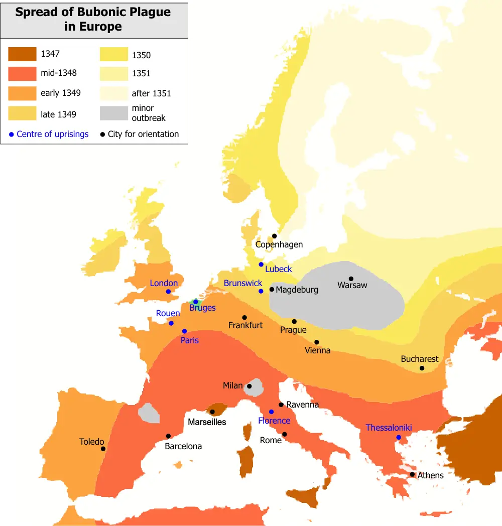 Bubonic Plague Map