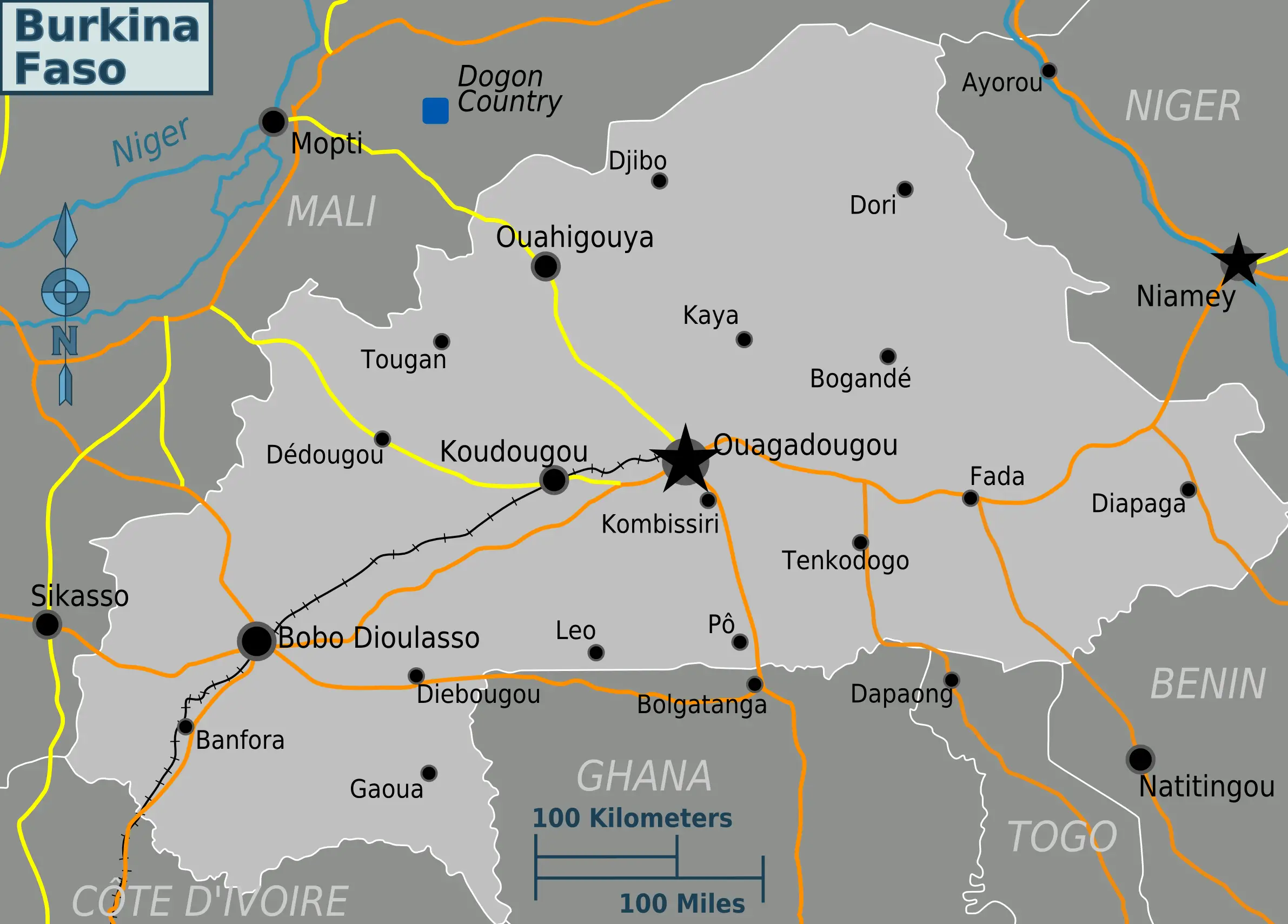 Burkina Faso Map 1