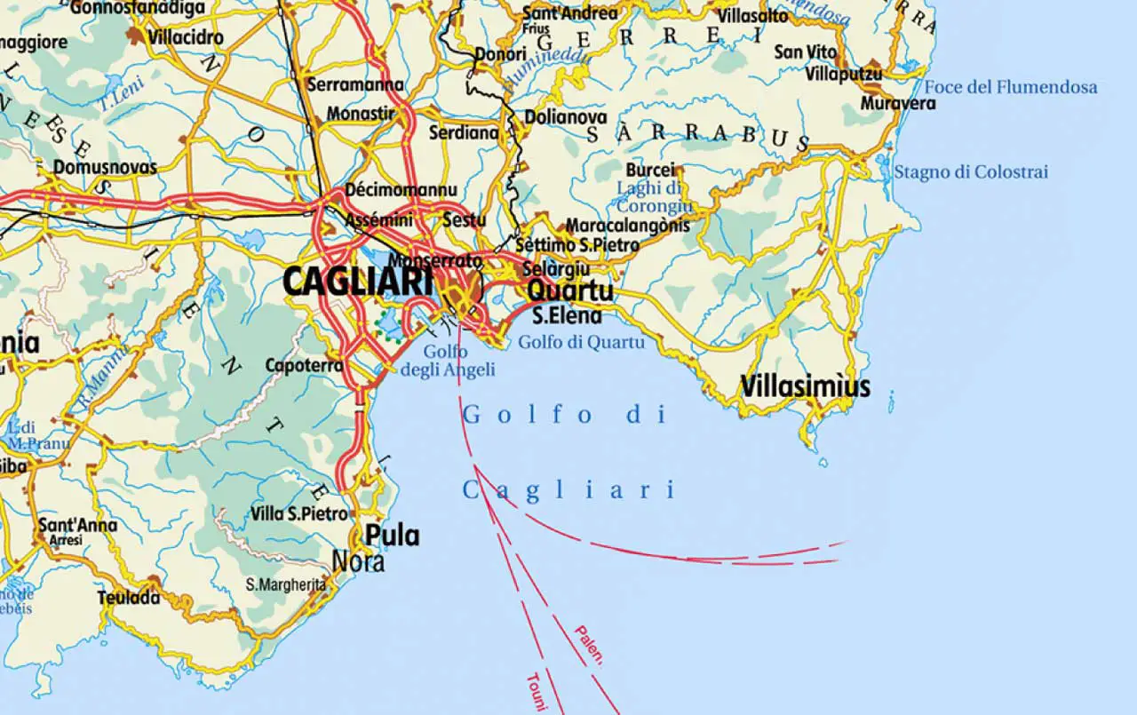 Cagliari Map
