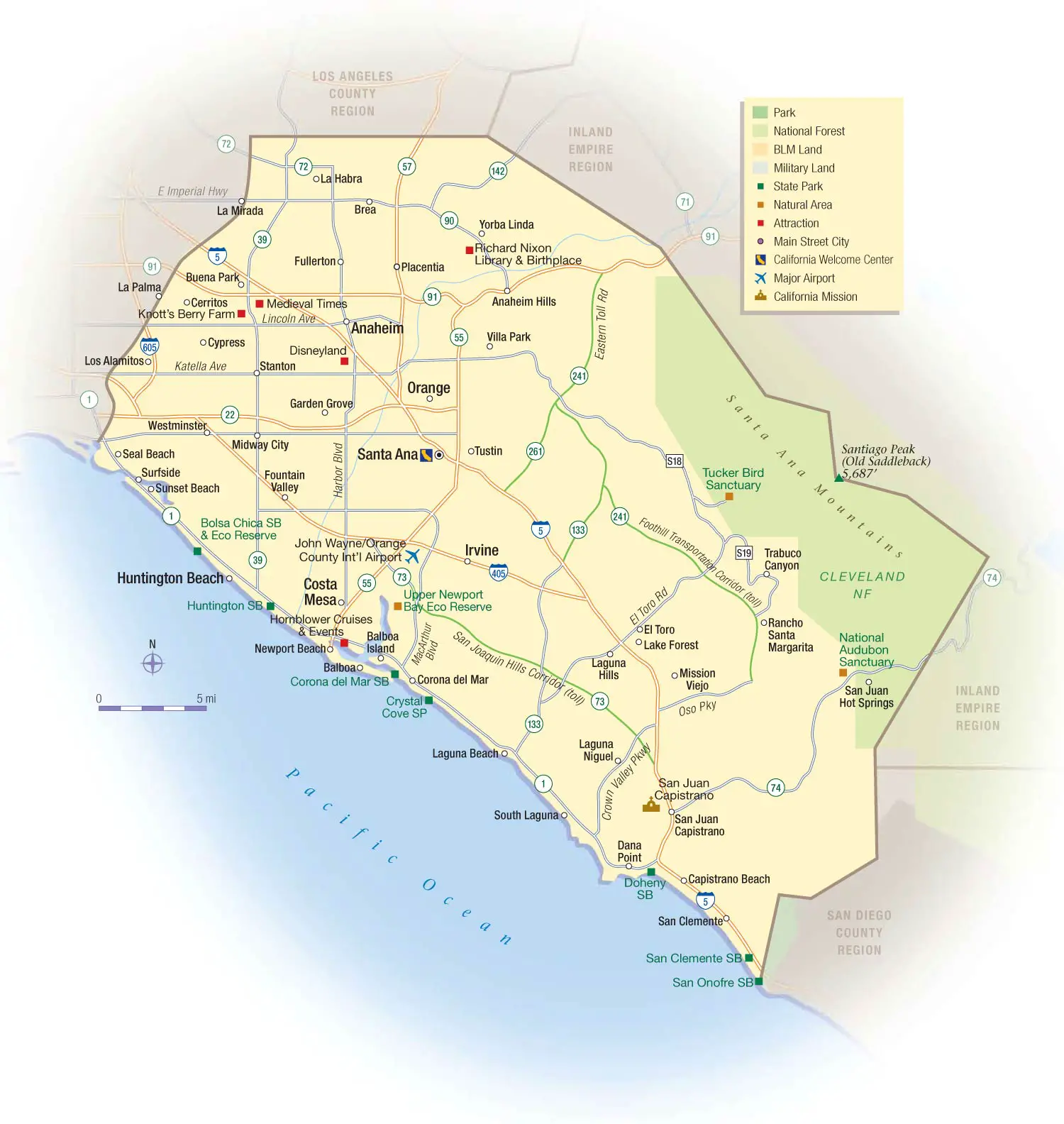 California Orange County Map