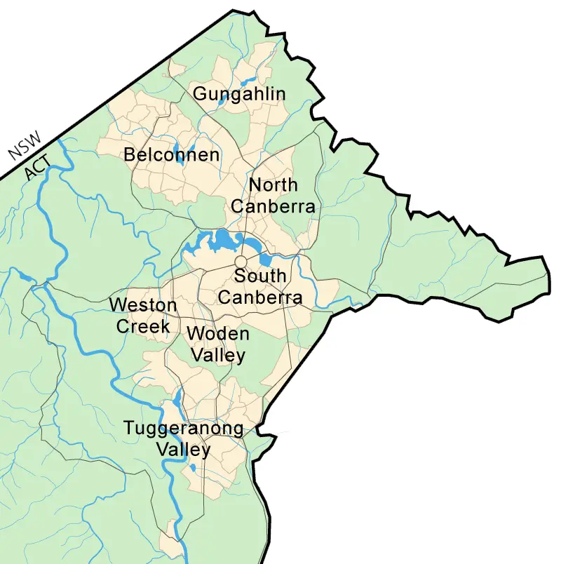 Canberra Map