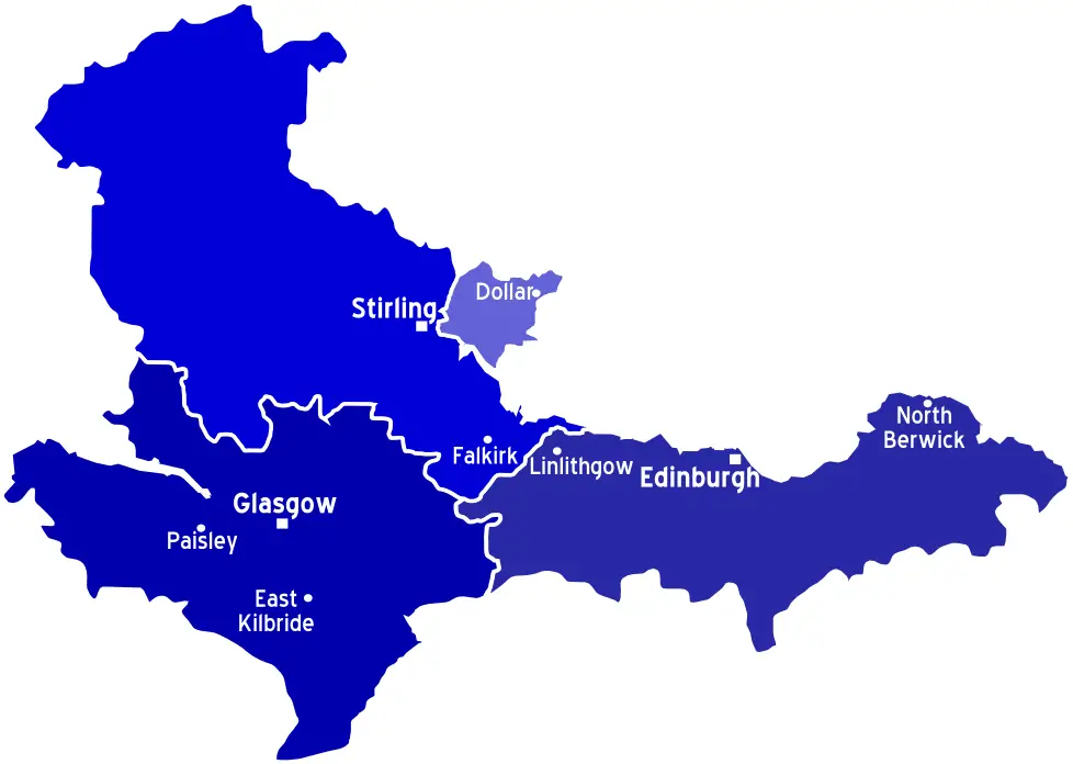 Central Belt Scotland Map