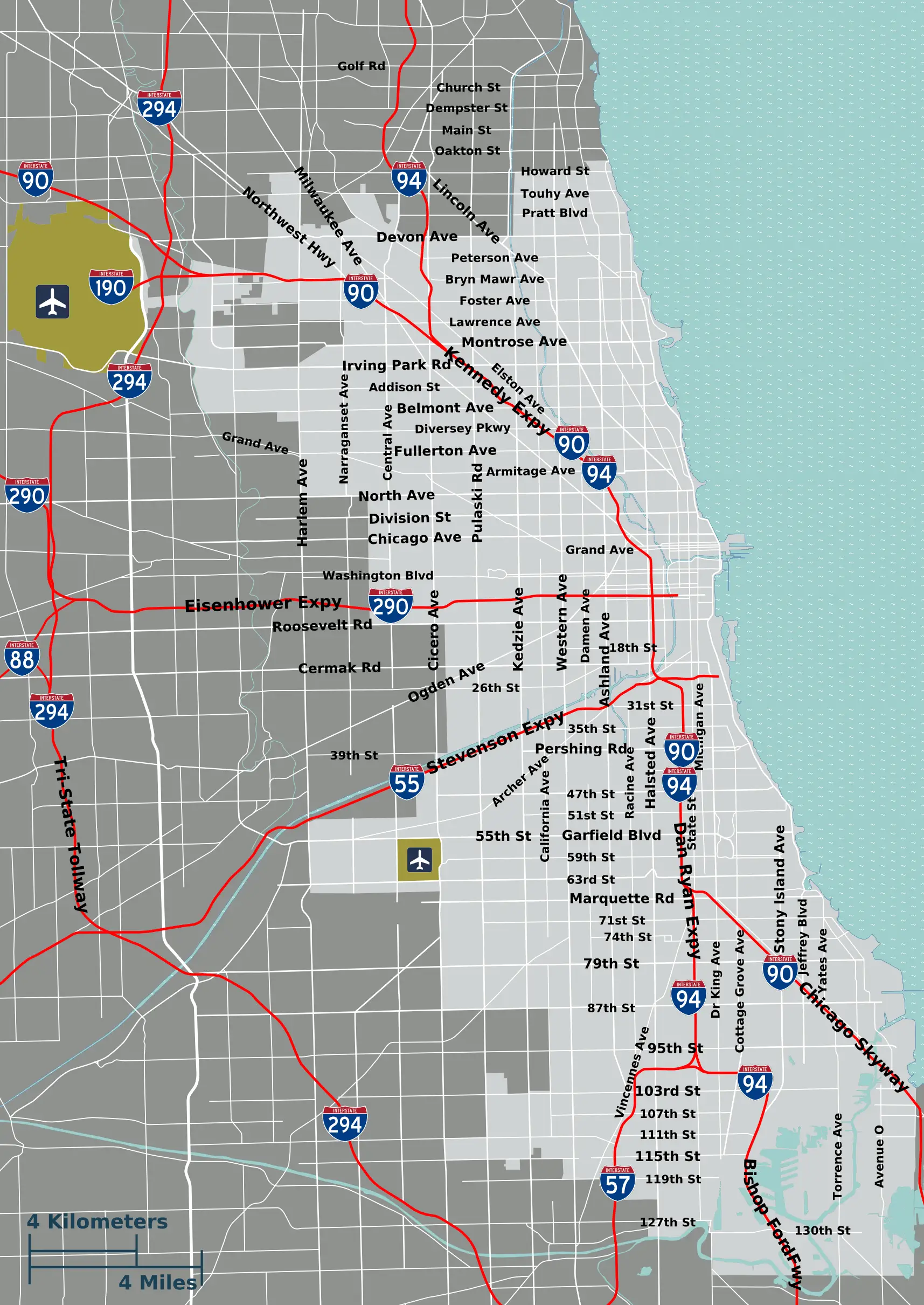 Chicago Overview Map