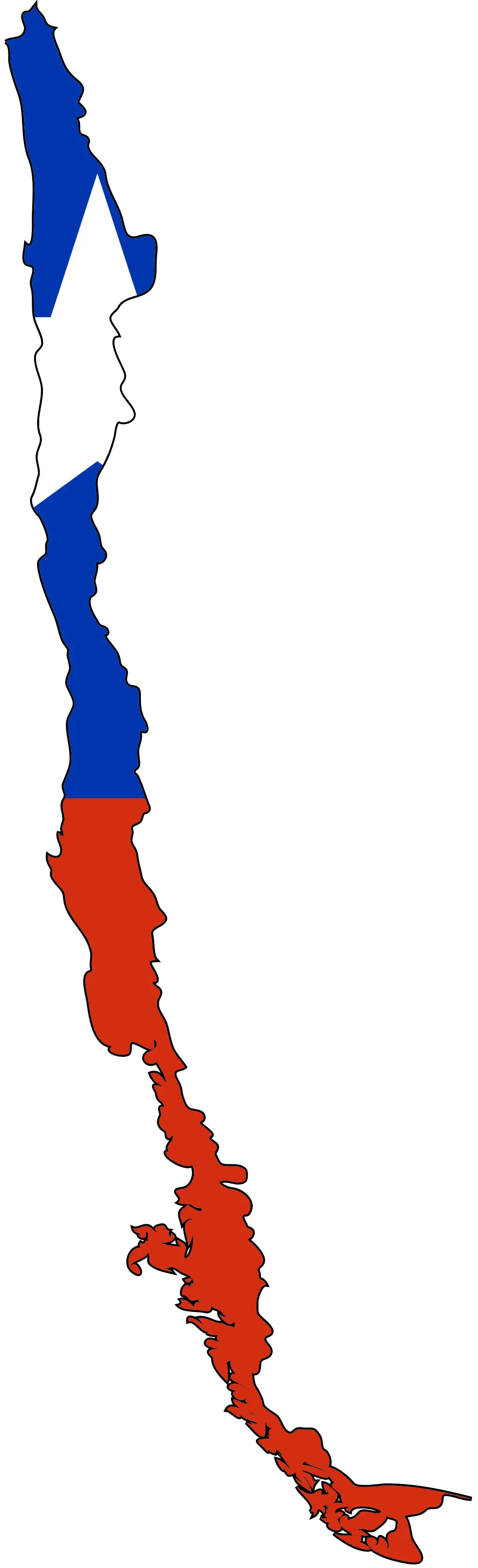 Chile Flag Map