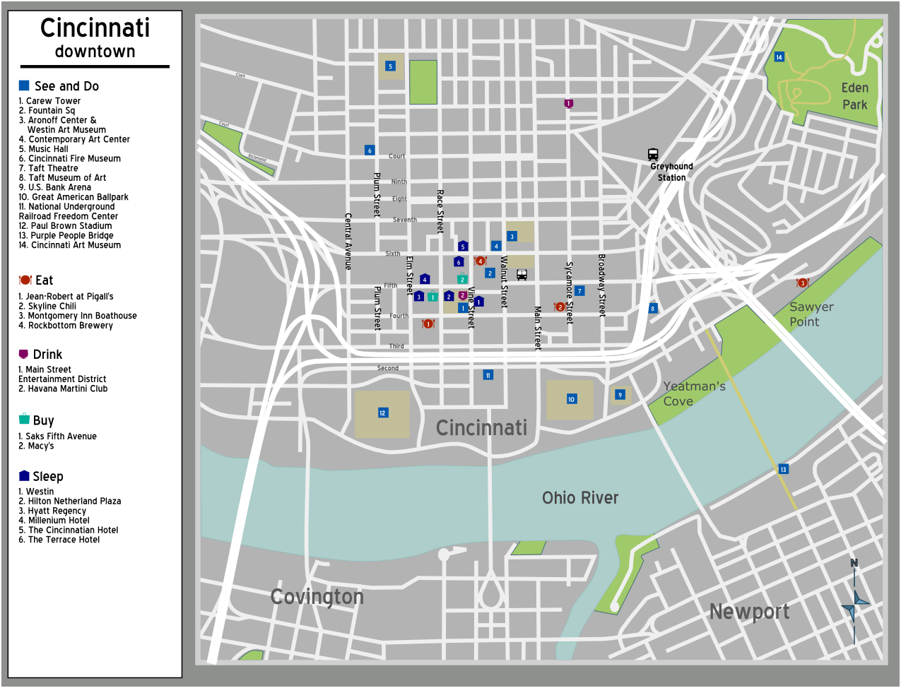 Cincinnati Map