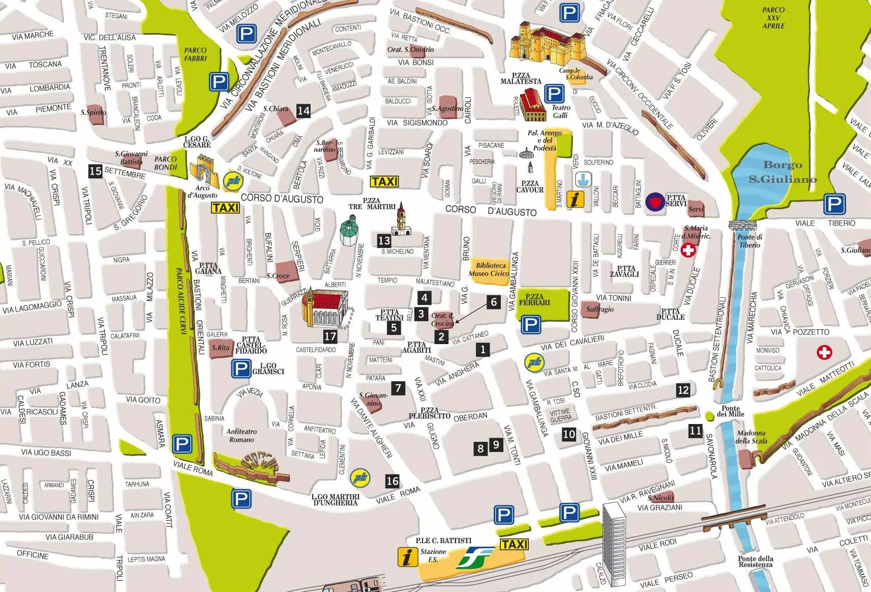 City Center Map Bologna