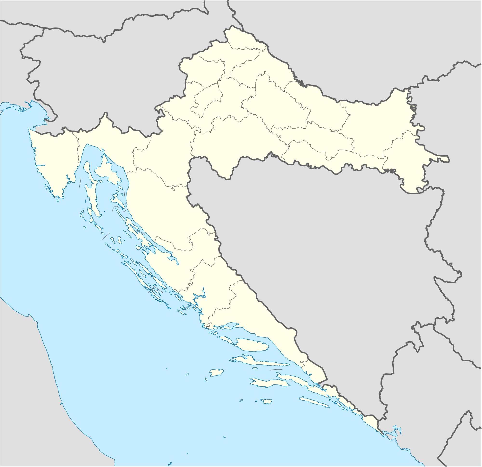 Croatia Location Map