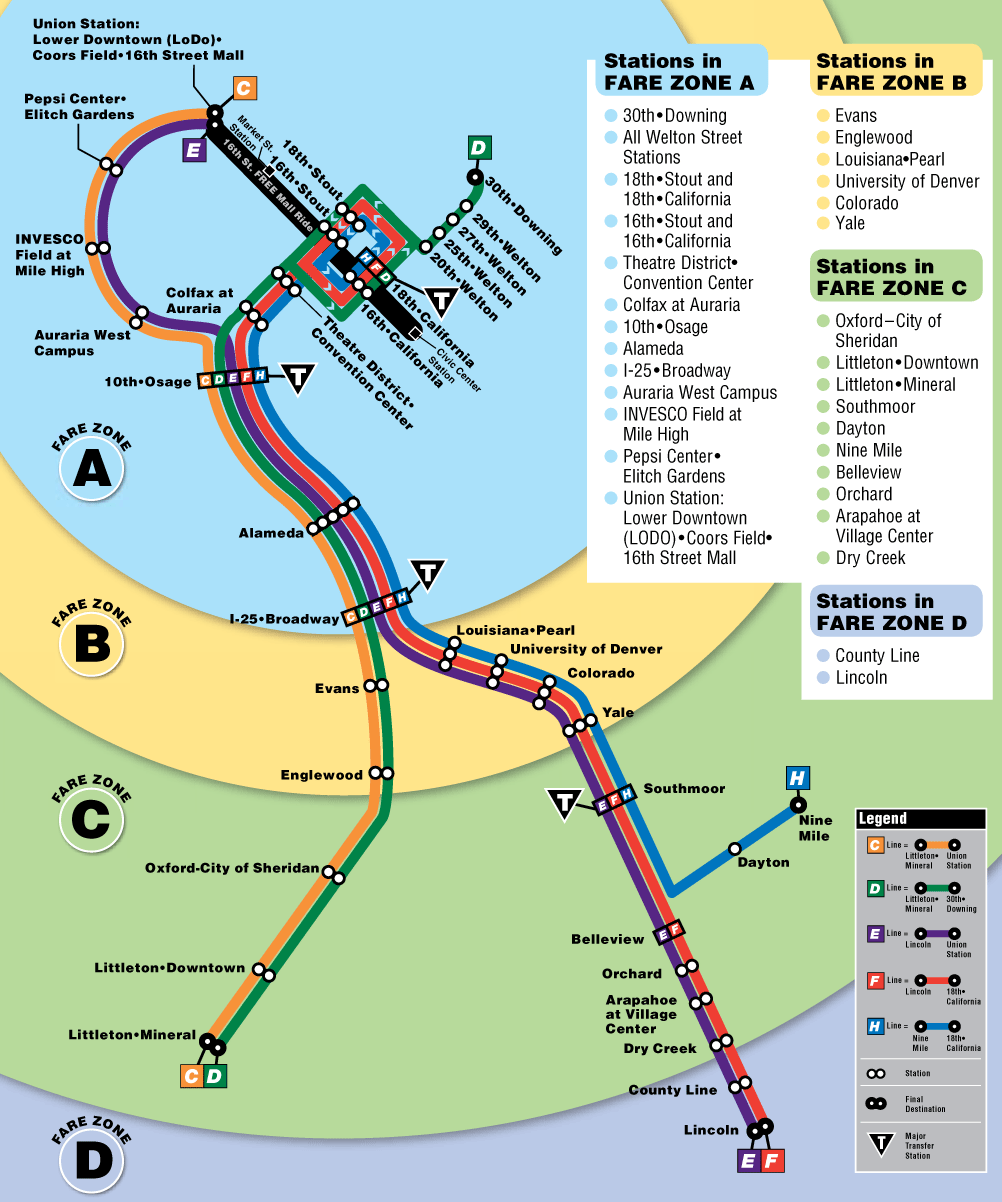 Denver Light Rail Map