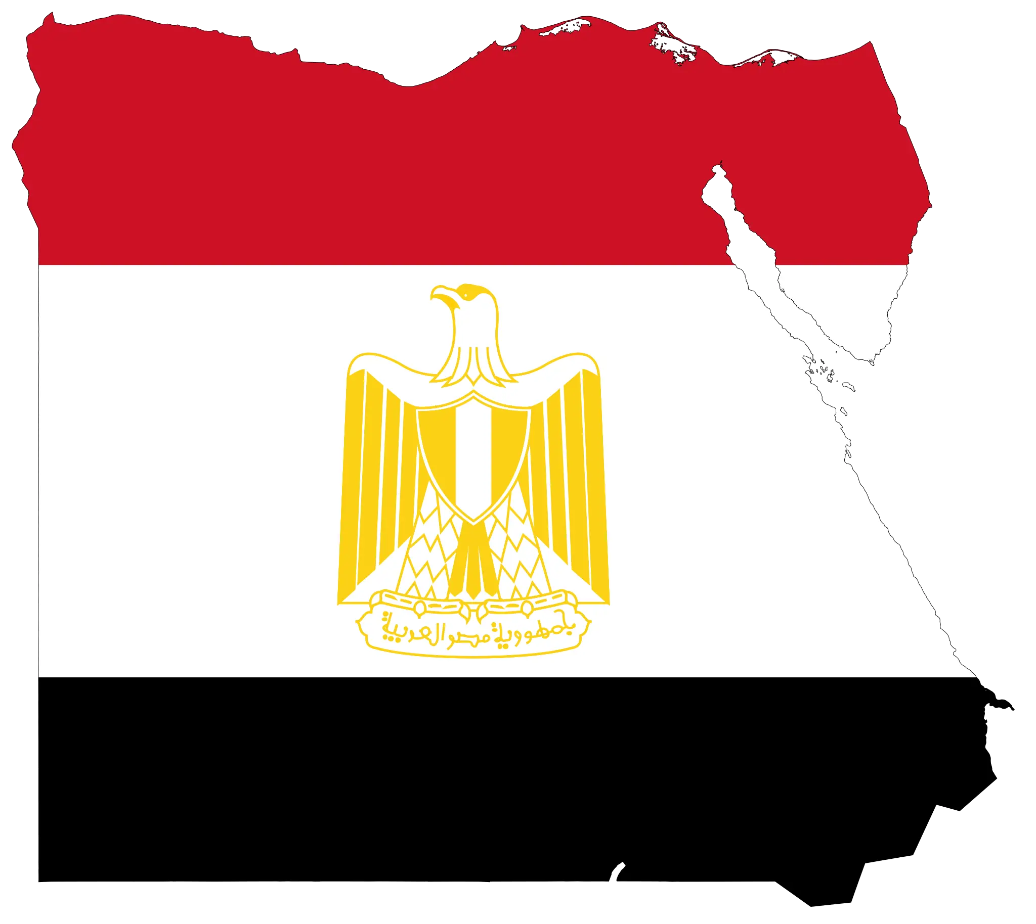 Egypt Flag Map