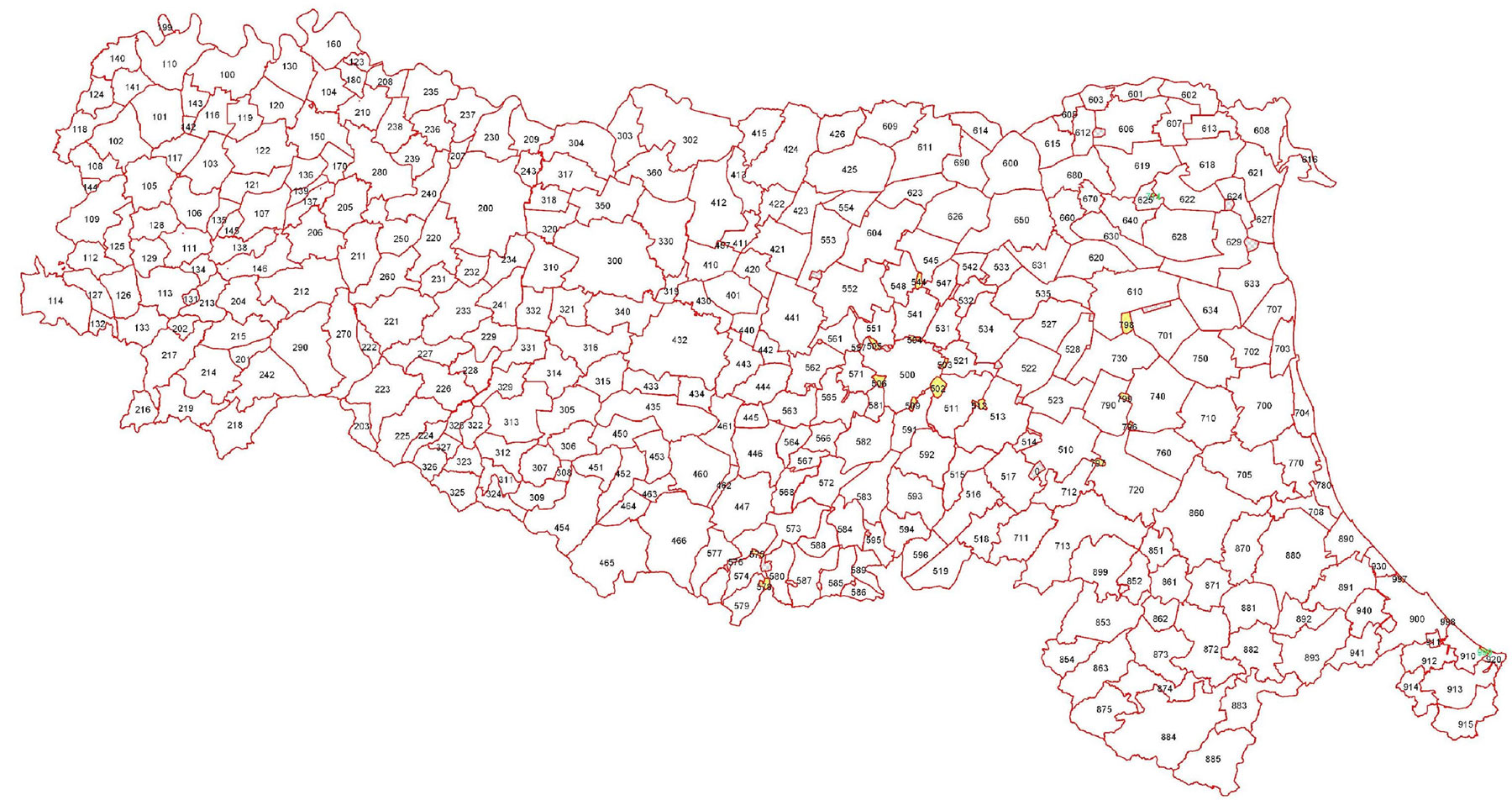 Emilia Romagna Map