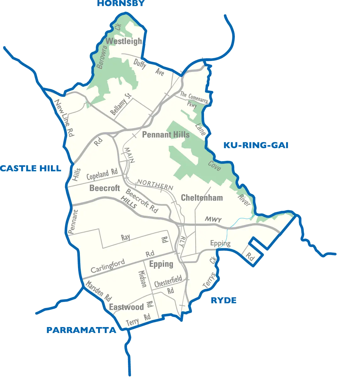 Epping City Map
