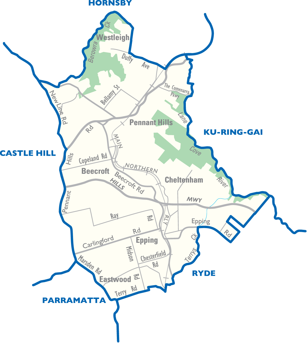 Epping City Map