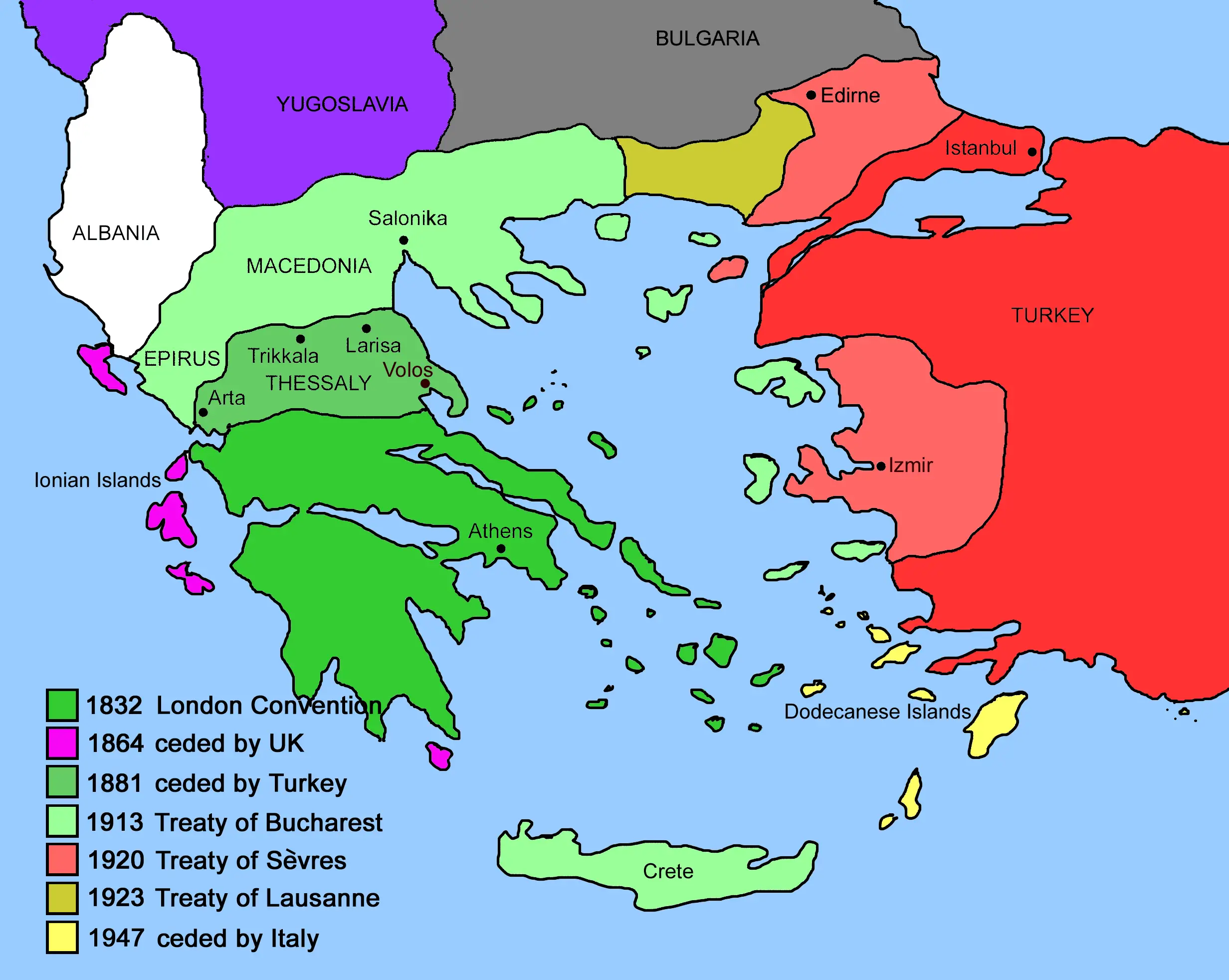 Expansion of Modern Greece