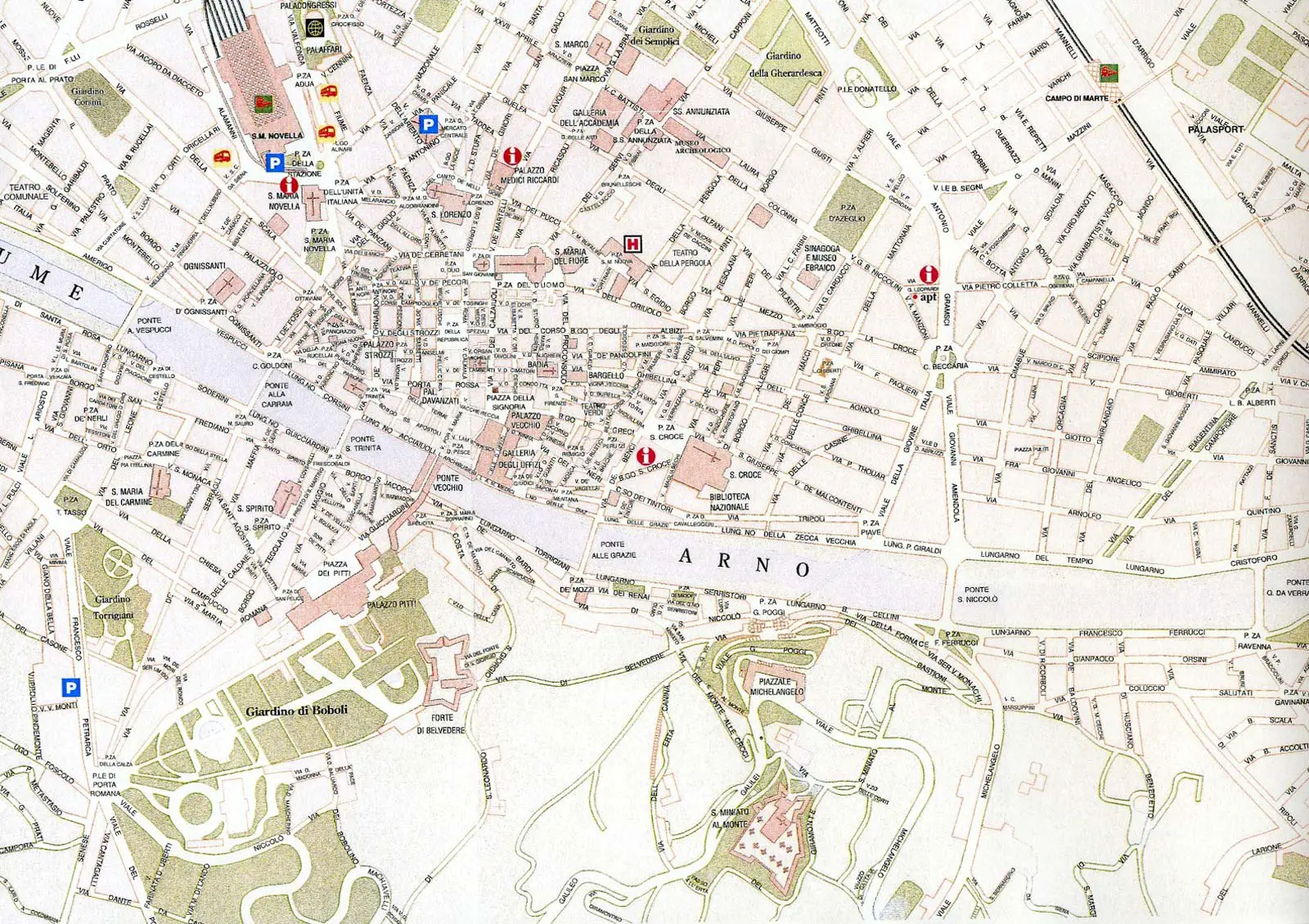 Florance (firenze) City Map