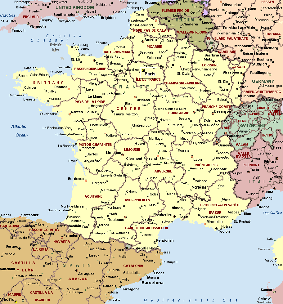 World Map France - Best Map of Middle Earth