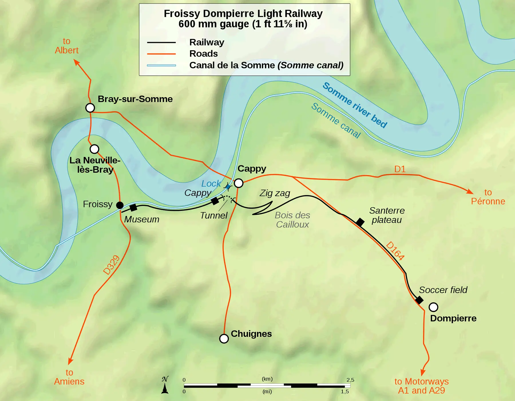 Froissy Dompierre Railway Map