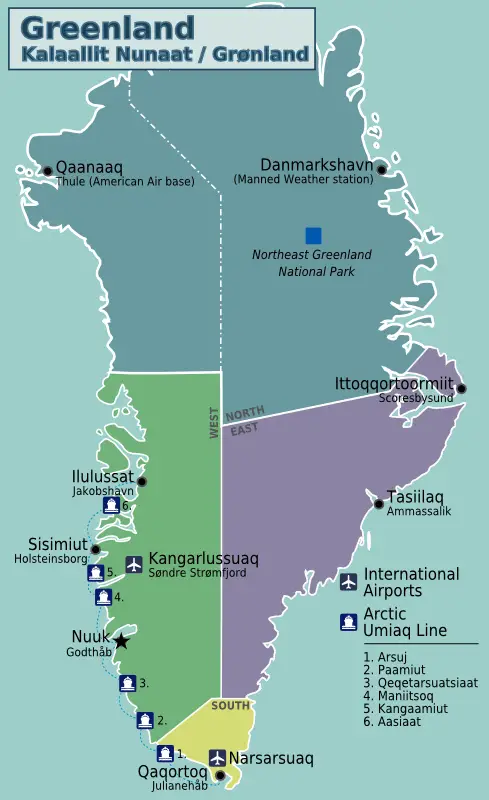 Greenland Regions
