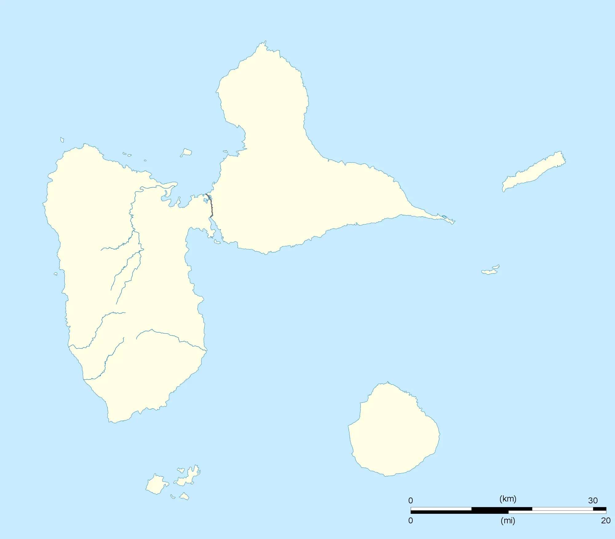 Guadeloupe Department Location Map