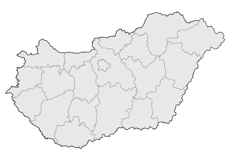 Hungary Blank Map